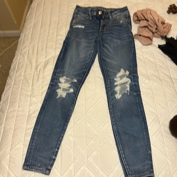 Skinny jeans, with 2 holes - Picture 1 of 3